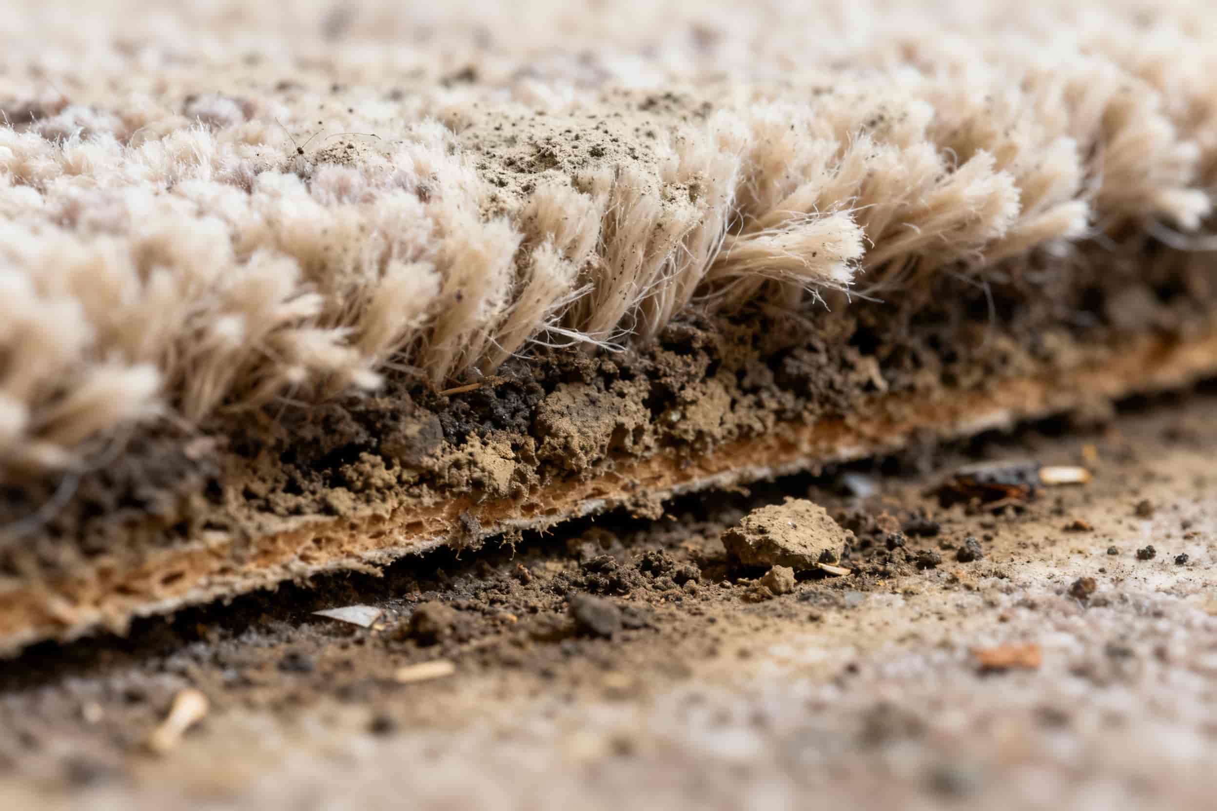 hidden dirt in carpet