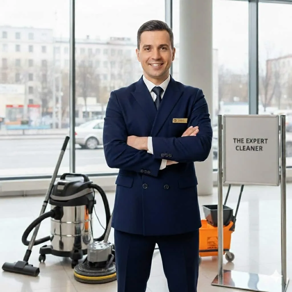 The Expert Cleaner With steam cleaning equipment